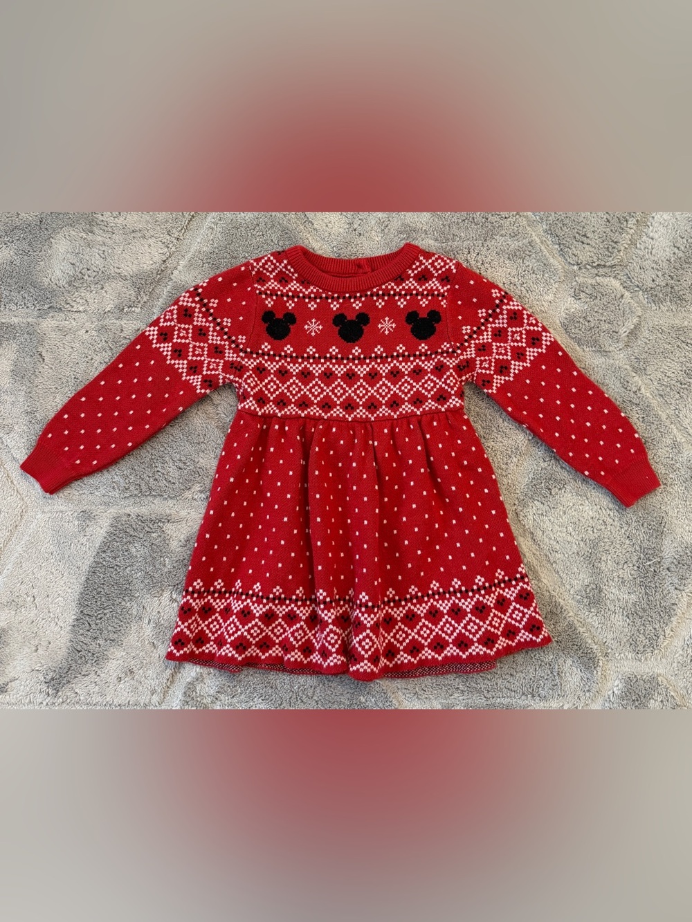 Little Sleepies x Disney Holiday Knit Dress 18-24 Months